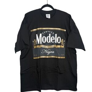 Grupo Modelo Negra Beer Logo T Shirt Men's Black Shaka Wear 2XL